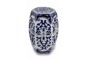 MINI GARDEN SEAT AZUL E BRANCO SEXTAVADO