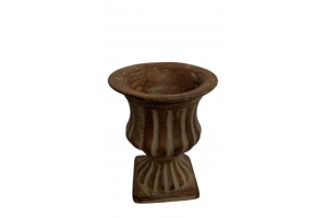 MINI VASO MARROM BAIXO